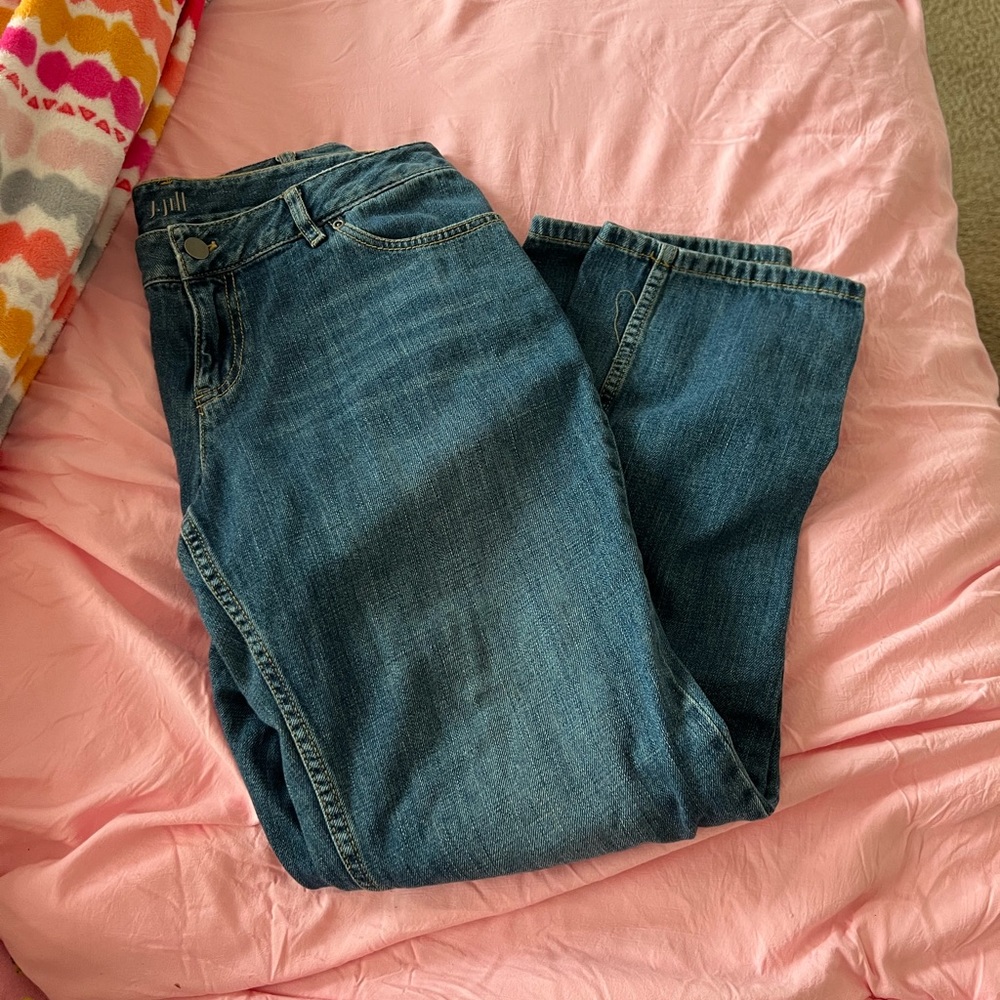 J.Jill petite low rise boyfriend jeans